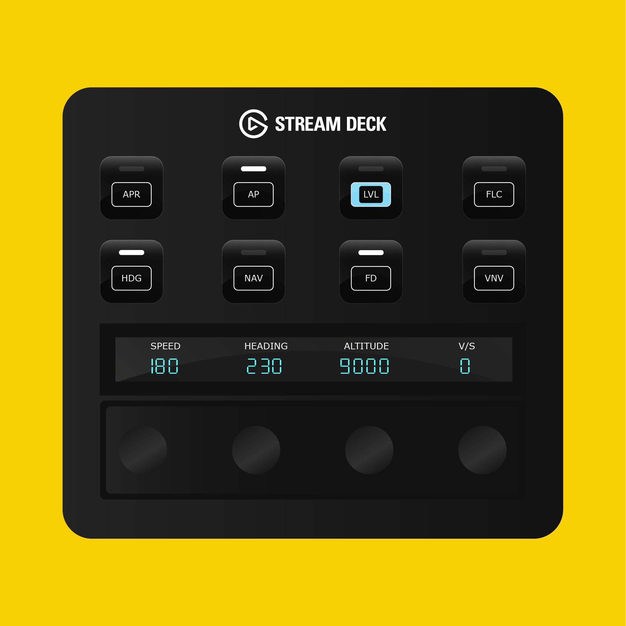 SF50 Cirrus Vision Jet G2 Autopilot Panel for Stream Deck Plus - Flight Panels