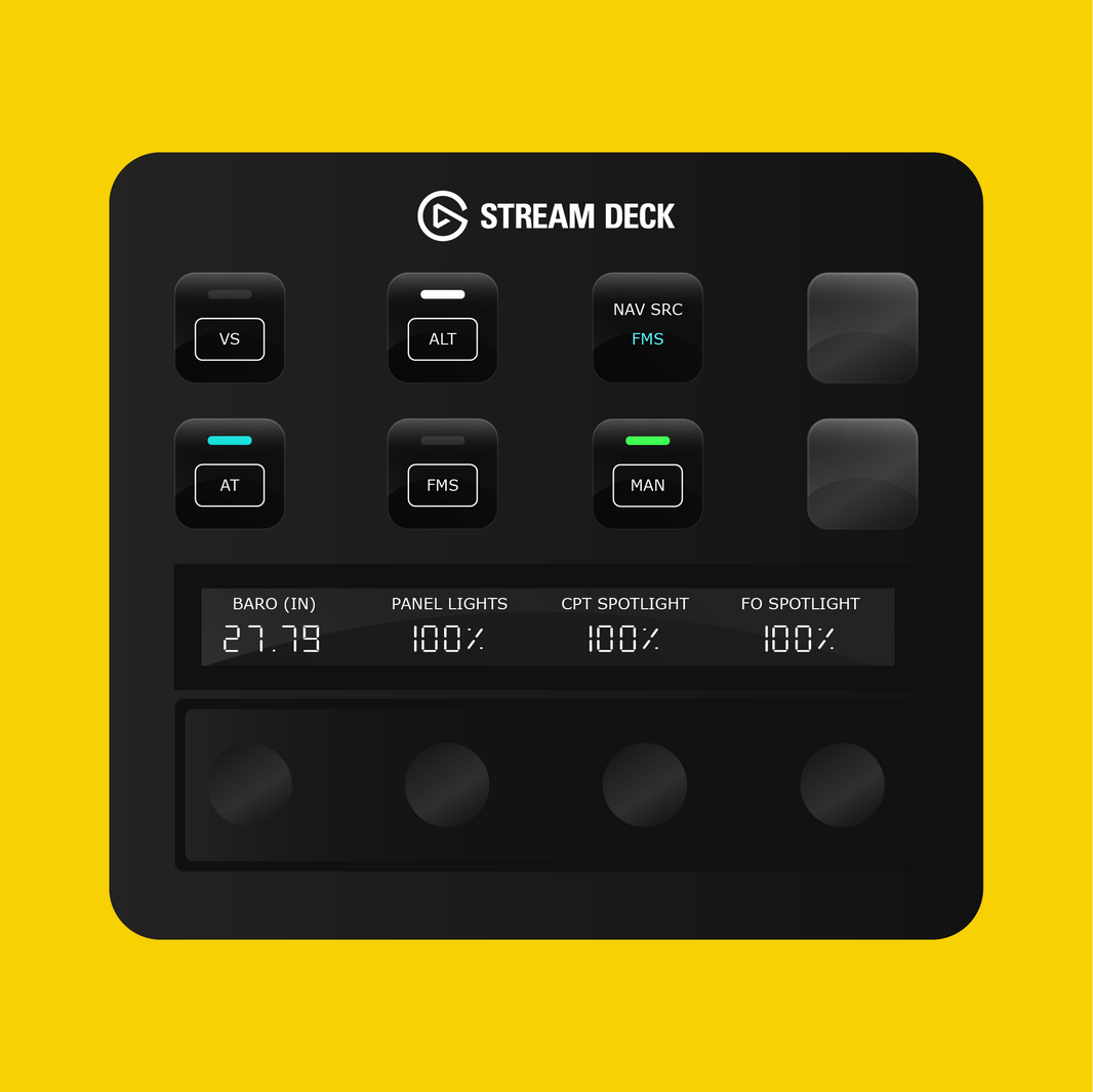 SF50 Cirrus Vision Jet G2 Autopilot Panel for Stream Deck Plus - Flight Panels