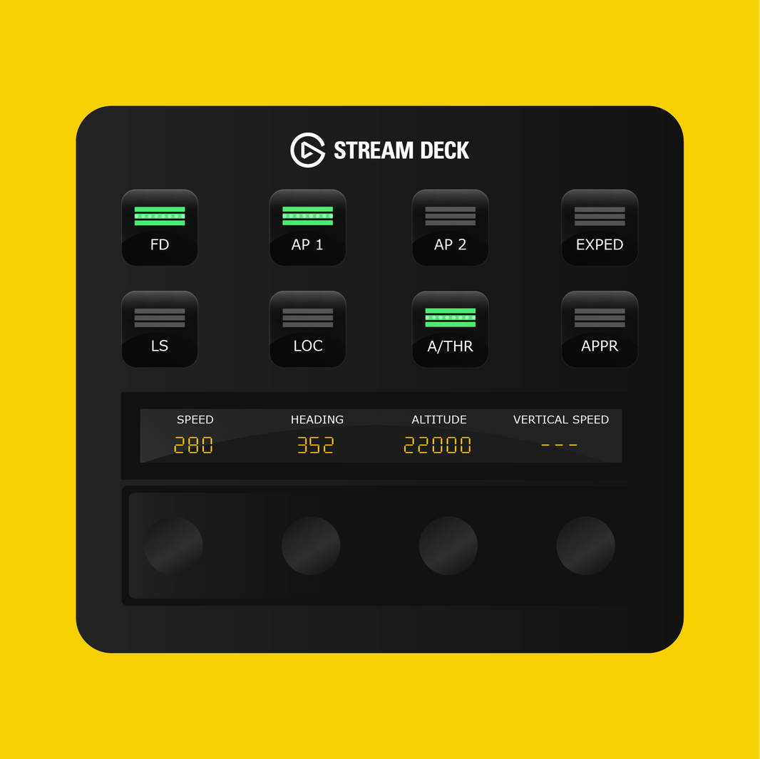 iniBuilds A320neo Autopilot Panel for Stream Deck Plus - Flight Panels