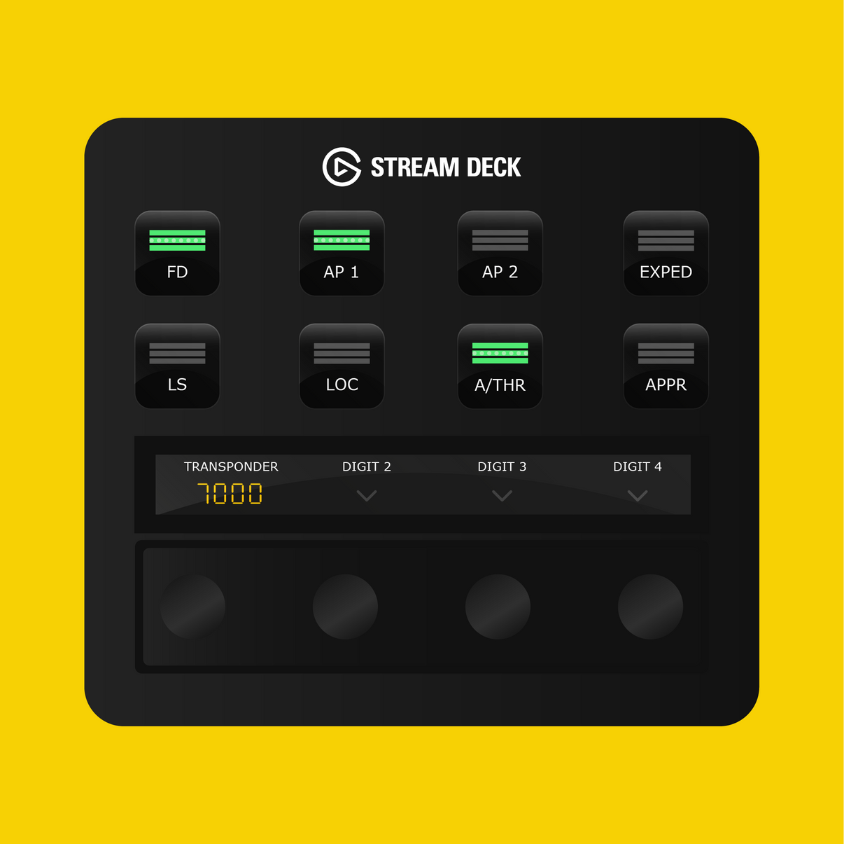 iniBuilds A320neo Autopilot Panel for Stream Deck Plus - Flight Panels