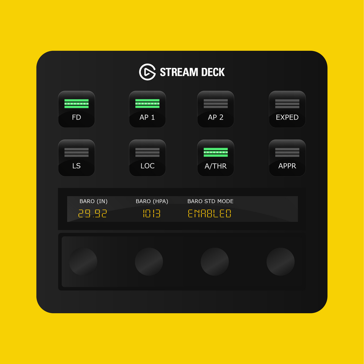 iniBuilds A320neo Autopilot Panel for Stream Deck Plus - Flight Panels