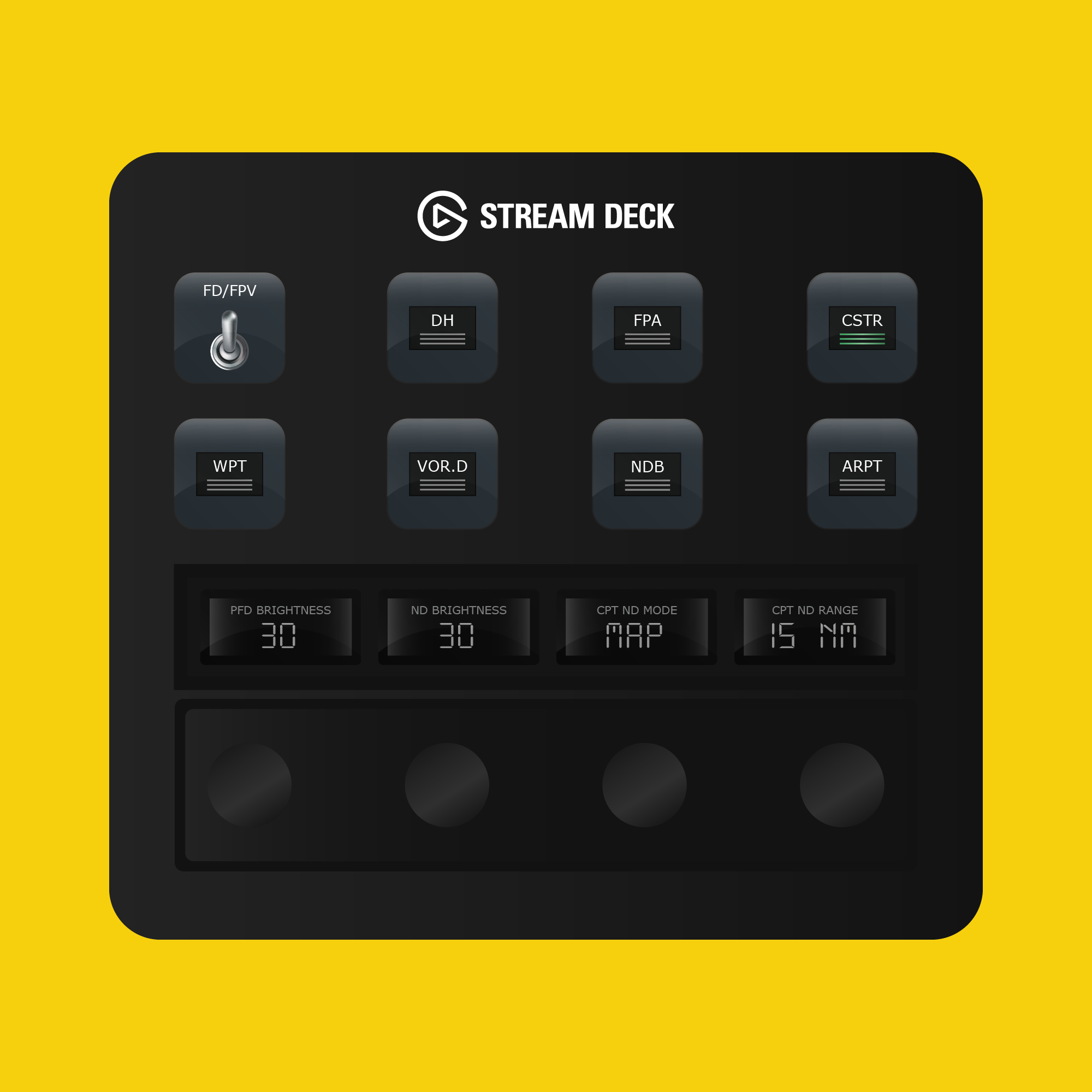 iniBuilds A300-600R Autopilot Panel for Stream Deck Plus - Flight Panels