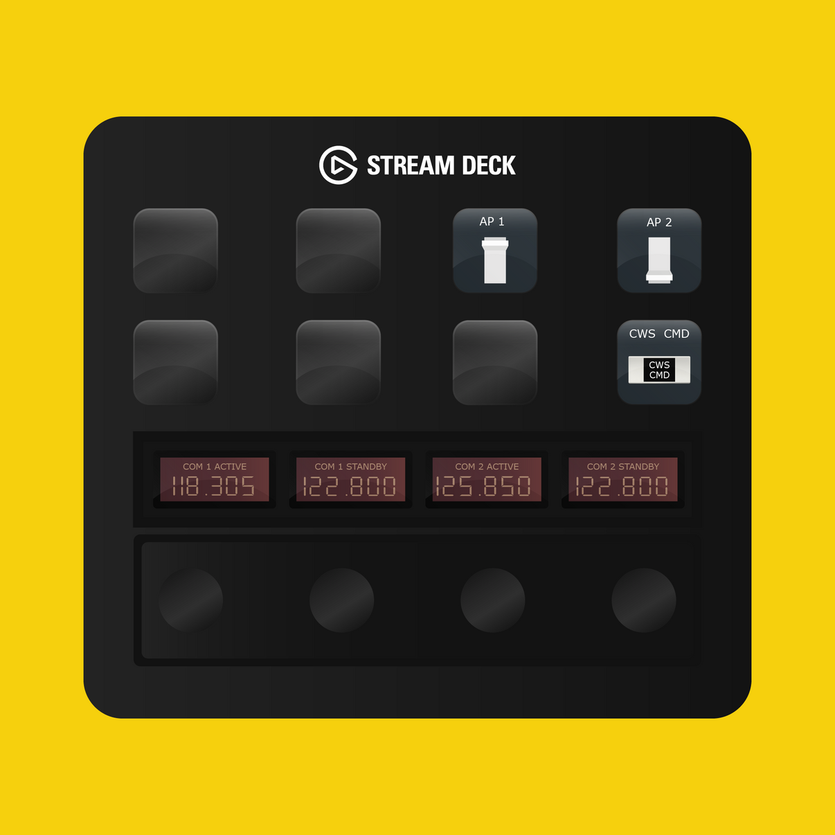 iniBuilds A300-600R Autopilot Panel for Stream Deck Plus - Flight Panels