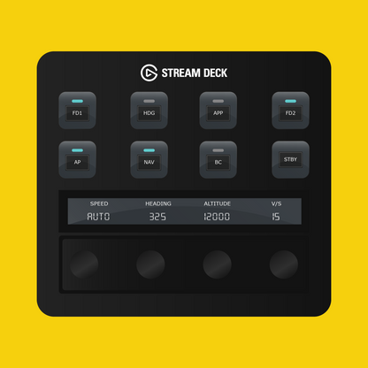 Microsoft ATR 42/72 Autopilot Panel for Stream Deck Plus