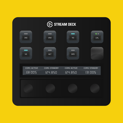 Microsoft ATR 42/72 Autopilot Panel for Stream Deck Plus
