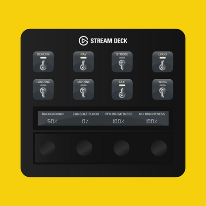 Microsoft ATR 42/72 Autopilot Panel for Stream Deck Plus