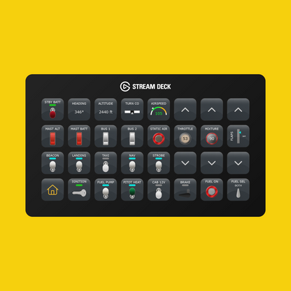 New! Cessna 172 Skyhawk (G1000) Stream Deck Profile