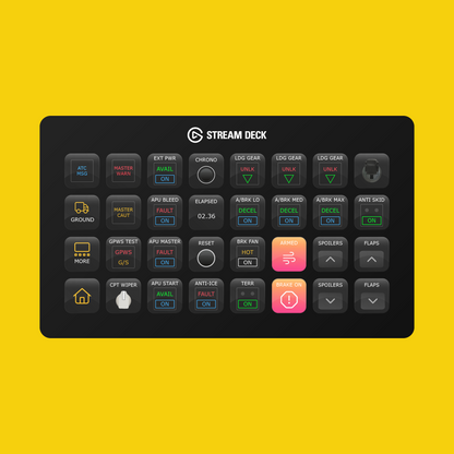 New! FlyByWire A32NX (2026 Edition) Stream Deck Profile