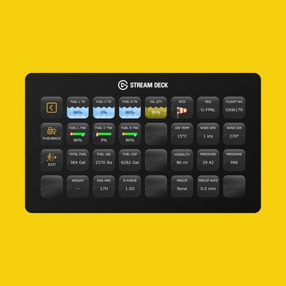 New! FlyByWire A32NX (2026 Edition) Stream Deck Profile