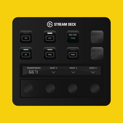 SF50 Cirrus Vision Jet G2 Autopilot Panel for Stream Deck Plus