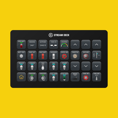 New! Cessna 172 Skyhawk (G1000) (X-Plane) Stream Deck Profile