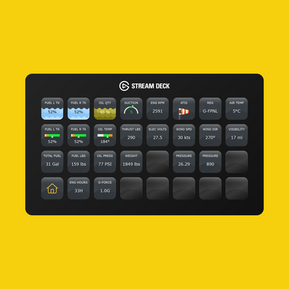 New! Cessna 172 Skyhawk (G1000) (X-Plane) Stream Deck Profile