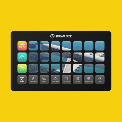 New! iniBuilds A340 Stream Deck Profile
