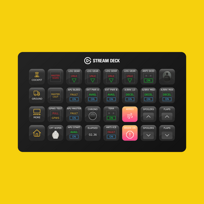 New! iniBuilds A340 Stream Deck Profile