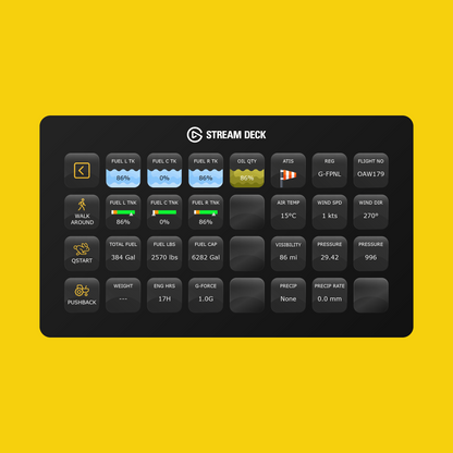 New! iniBuilds A340 Stream Deck Profile