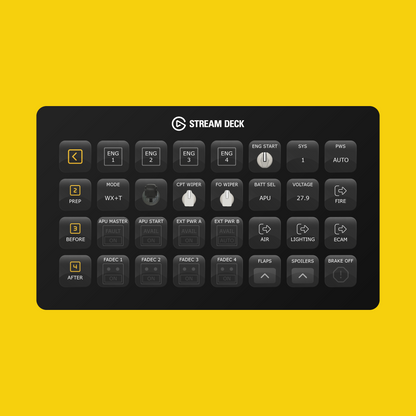 New! iniBuilds A340 Stream Deck Profile