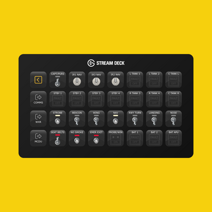 New! iniBuilds A340 Stream Deck Profile