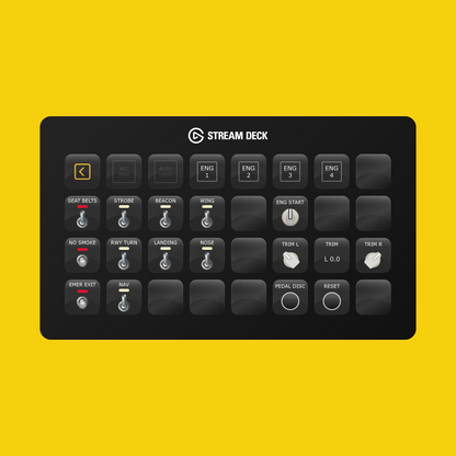 New! iniBuilds A340 Stream Deck Profile