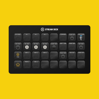 New! iniBuilds A340 Stream Deck Profile