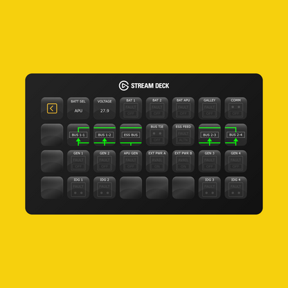 New! iniBuilds A340 Stream Deck Profile