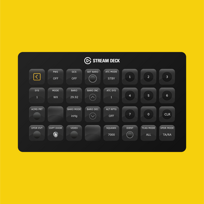 New! iniBuilds A340 Stream Deck Profile